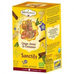  Infusion Ayurvédique Bio 3ème Chakra Je Souhaite - Gingembre, Fenouil, Cannelle | Shoti Maa Chakras