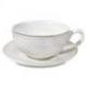 Ensemble pour le thé - Théière et tasse. Motif Fleur de Vie Doré
