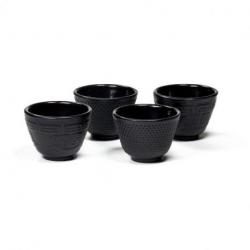 Lot de 4 tasses à thé Tetsubin en fonte style japonais Lot de 4 tasses à thé Tetsubin en fonte style japonais