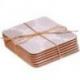 Sous-verres motif Mandala gris - Lot de 6