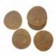 Set de 6 sous-verres Ronds en Teck