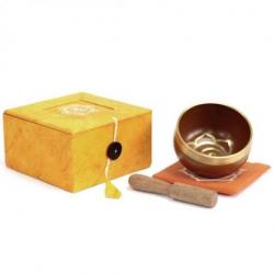 Bol chantant tibétain -  Coffret cadeau orange - Chakra sacré