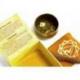 Bol chantant tibétain -  Coffret cadeau jaune - Chakra Plexus Solaire