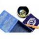Bol chantant tibétain -  Coffret cadeau bleu - Chakra Frontal (3ème œil)
