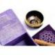 Bol chantant tibétain -  Coffret cadeau violet - Chakra Coronal