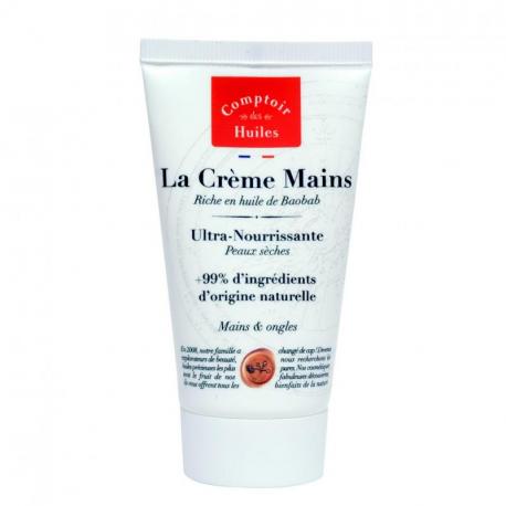 La crème mains à l'huile de Baobab - Comptoir des huiles - 50ml