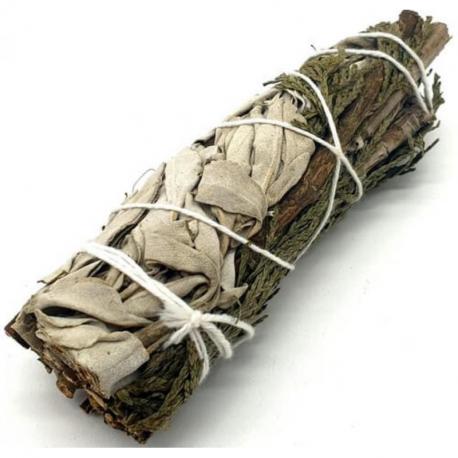 Bâton de fumigation Sauge Blanche & Cèdre - Smudge +/- 20g Bâton de fumigation Sauge Blanche & Cèdre - Smudge +/- 20g