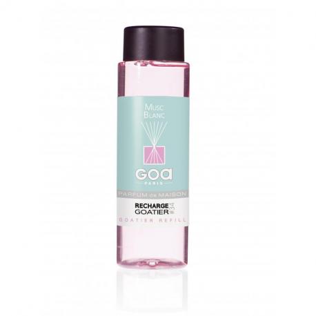 Recharge de parfum Musc Blanc - Goa 250ml + 1 pack rotin