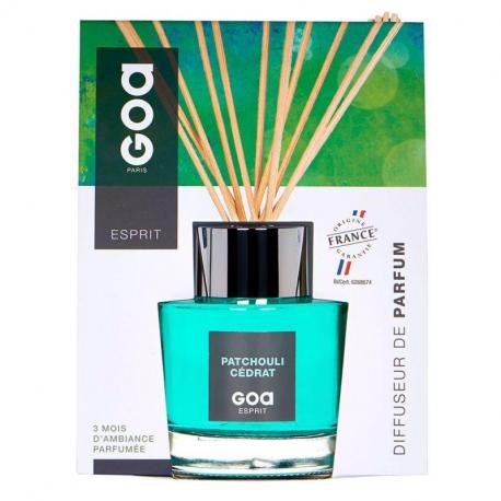 Goatier Esprit Patchouli Cédrat - Diffuseur de Parfum à tiges de rotin Goa - 200ml Goatier Esprit Patchouli Cédrat - Diffuseur de Parfum à tiges de rotin Goa - 200ml