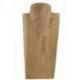 Déclassé - Buste Présentoir à colliers en bois massif brut 25cm