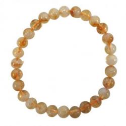 Bracelet Citrine - boules 6mm