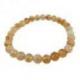 Bracelet Citrine - boules 6mm