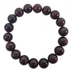 Bracelet en Grenat Rouge du Brésil AAA - boules 10mm