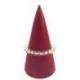 Cône en bois 15cm - Présentoir à Bijoux | Finition Rouge Intense