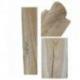 Déclassé - Présentoir spécial colliers longs 50cm Buste en bois massif brut
