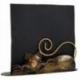 Porte-serviettes et courrier - Chat en Fer forgé artisanal 22cm