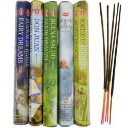 Assortiment d'encens - Bouquet "Bien chez Soi" 5 parfums / 100 bâtons | HEM