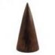 Cône en bois 15cm - Présentoir à Bijoux | Finition "Chocolat"