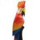 Perroquet 50cm en bois peint à la main - Coloris Rouge, Bleu et Jaune