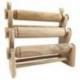 Déclassé - Porte-bracelets et montres 3 joncs en Bois massif brut