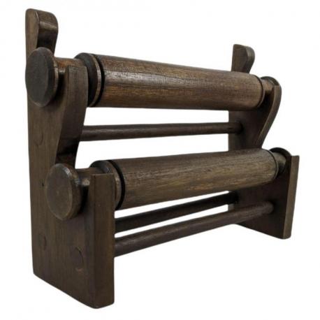 Déclassé - Porte-bracelets et montres 2 joncs en Bois chocolat