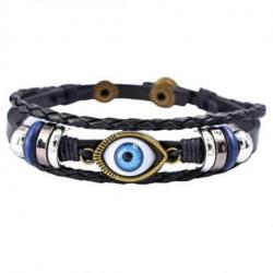 Bracelet porte-bonheur pour Homme - Amulette contre le mauvais oeil