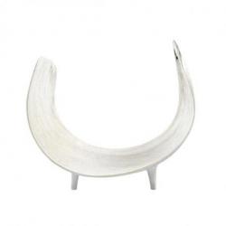Centre de table en Feuille de cocotier naturelle - Coloris Blanc