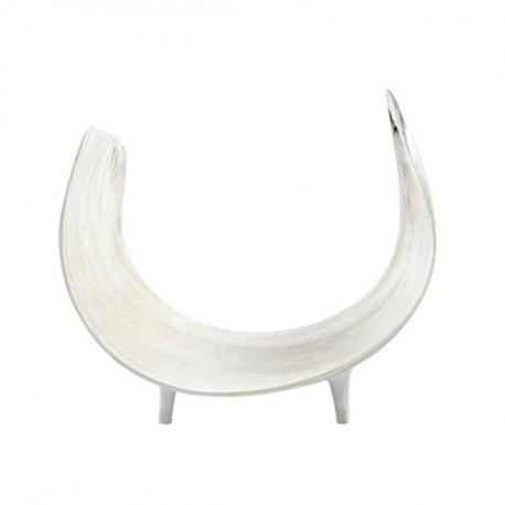Centre de table en Feuille de cocotier naturelle - Coloris Blanc