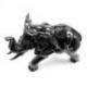 Grande Statue éléphant 33x22cm laquée noir brillant style moderne