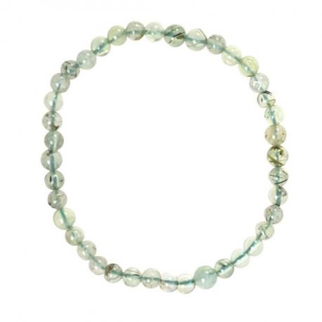 Bracelet Prehnite grade A - boules 4mm Bracelet Prehnite grade A - boules 4mm