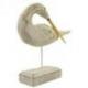 Grande mouette en bois patiné 25cm