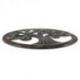 Décor mural ø30cm Arbre de vie  - Bois sculpté marron cérusé