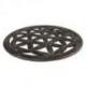 Décor mural ø30cm Fleur de vie - Bois sculpté marron cérusé