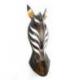 Masque Zèbre en bois 50cm. Décoration murale exotique africaine