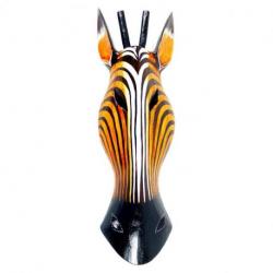 Masque Antilope en Bois 50cm - Déco Savane