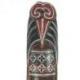 Masque Décor Batik en Bois 50cm. Décoration Murale Style Africain