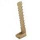 Présentoir à bracelets cranté 40cm - Bois massif brut Présentoir à bracelets cranté 40cm - Bois massif brut