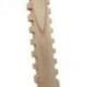 Présentoir à bracelets cranté 40cm - Bois massif brut Présentoir à bracelets cranté 40cm - Bois massif brut