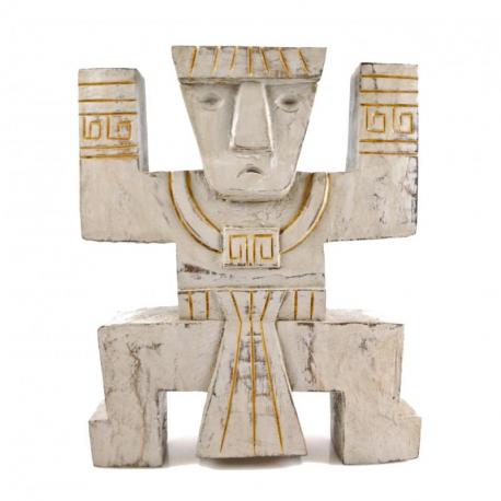 Totem d'Immunité "Koh Tarutao" en bois 30cm - Style Inca Aztèque