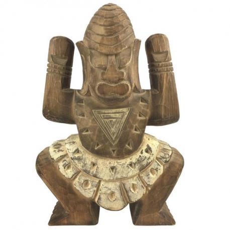 Totem d'Immunité "Koh Wua Ta Lap" en bois 30cm