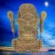 Totem Tiki Protecteur "Koh Pha Ngan" en bois 30cm