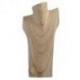 Déclassé - Buste présentoir à colliers en bois massif brut 30cm