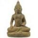 Statue de Bouddha Bhumisparsha Assis en Pierre 30cm