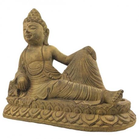 Statue de Bouddha couché en Pierre 40cm