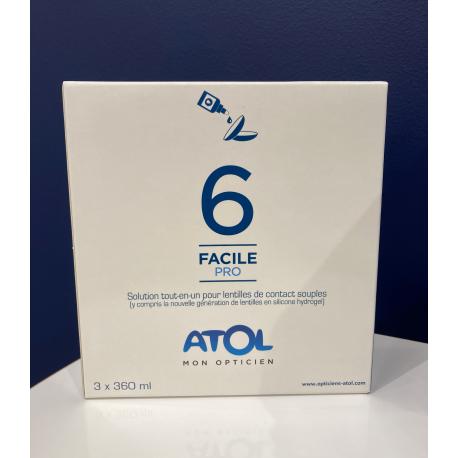 Pack de solution pour lentilles 6facile pro Pack de solution pour lentilles 6facile pro