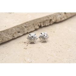 Boucles d'Oreilles Puces Boulonnaises Argent