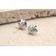 Boucles d'Oreilles Puces Boulonnaises Argent