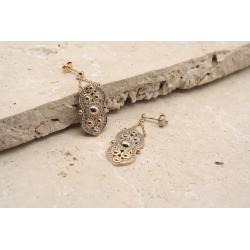 Boucles d'Oreilles Boulonnaises Scintillantes