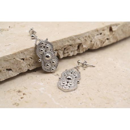 Boucles d'Oreilles Boulonnaises Scintillantes