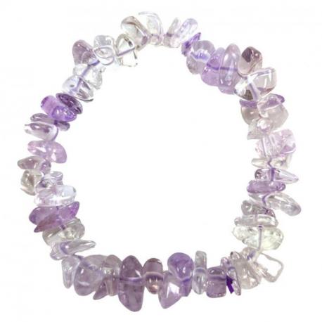 Bracelet baroque Améthyste claire